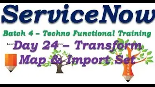 Batch4 :: Day 24||Transform Map - Import Set ||ServiceNow Functional Training||Rome #Shorts #Short