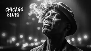 Chicago Blues Street Anthem Playing Soft as People Chase Dreams Through Shifting Shadows
