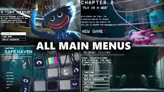 Poppy Playtime Chapter 1 2 3 4 5 All Menus Comparison (New Chapter 5 Concept)