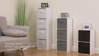 Hartleys Direct White Cube Storage Unit