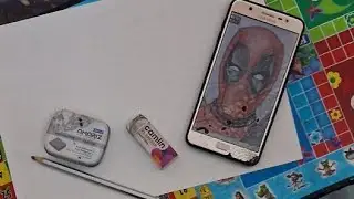 MAKING DEADPOLL DRAWING WITH HIS NAME 🔥 #Deadpool #namedrawing #livestream #kalveeenArt