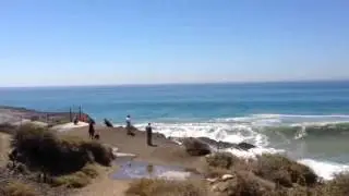 Big surf at Mugu Rock