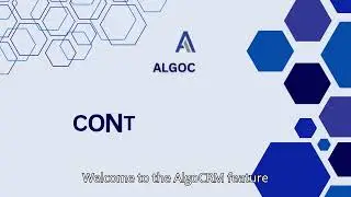 How to Upload Contact Masters In ALGO-CRM(English)