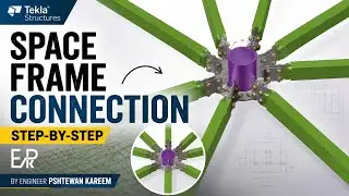 How to create space frame in tekla