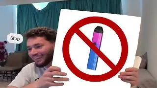 Adin Ross throws friends vape and it starts smoking&hellip;.
