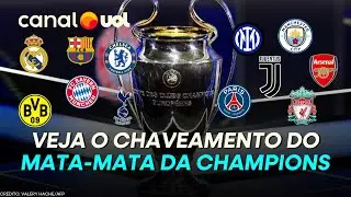 SORTEIO DA CHAMPIONS LEAGUE TEM NOVO REAL MADRID X BENFICA AP&Oacute;S GOL DE GOLEIRO; VEJA MATA-MATA