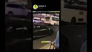 Kid Is Surprised By Dads New Lambo