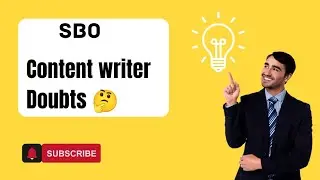 🔴SBO Content Writing Work ✅ || Blogger Wrong Doubt vanthucha ✅ || #sbojobs #sbopvtltd #sbotvm@SBO217