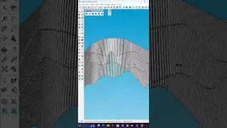 ✅How to make unique facade design in Sketchup #cad #viral #sketchup