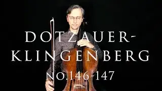 Dotzauer-Klingenberg Metodo para Violoncelo No.146 and 147 | Shifts, Second Position, Double Stops