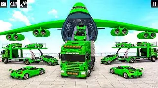 US Army Car Transporter Truck: Army Tank Jeep Driving Simulation 2022 | Android iOS Gameplay
