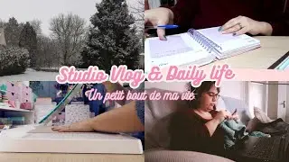 Studio vlog & Daily life 2026 - &eacute;pisode 1 - l'hiver est l&agrave;, montage, crochet et on parle au chaud