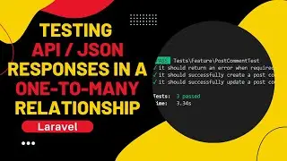How to test a JSON API Response in a one-to-many relationship using PHPUnit and Laravel 9.
