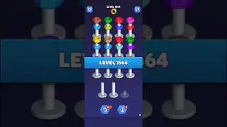 Nut Sort Level 1564 - Color Puzzle Game by Kiwi Fun #games #puzzle #NutSort #NutSortSolution