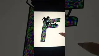 Alphabet lore #fyshorts #shorts #tiktokart #pixelart #satisfying #alphabetlore #F # black