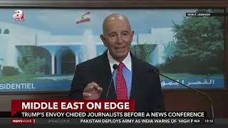 Trump's envoy chided journalists before a news conference