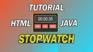 Stylish Multi-Color Stopwatch: Full-Screen Timer with Lap Feature | HTML, CSS, & JavaScript