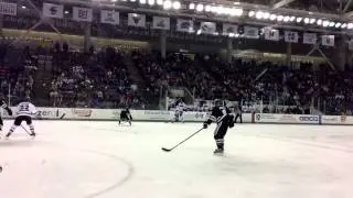 Brett Pesce getting injured vs Providence