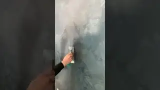 Декоративная штукатура мокрый шелк. ,&raquo;самый просто способ #decor #art #homedecor
