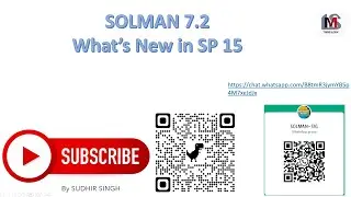 What's New in SAP Solution Manager 7.2 SP15