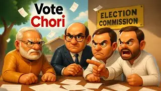 Vote Chori | Rahul Gandhi vs Modi Ji | Tejasvi Yadav & Election Commission Cartoon