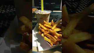 Hamburger French Fries Shake #hamburger#frenchfries #milkshake