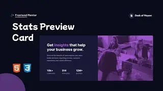 Level Up Your Web Design with the HTML and CSS Stats Preview Card Component