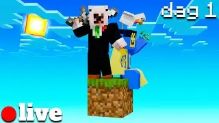 Minecraft maar we hebben maar &eacute;&eacute;n blok!