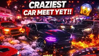 🔥 Night Car Meet Gone Wild 🔥 Burnouts & Chaos