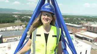 🏗️ CSU CVMBS Dean Sue VandeWoude on the Crane: A Milestone for South Campus