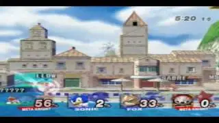cutter + Sabre (Double MK) vs messiahfreak + llow (Sonic/Fox) 2