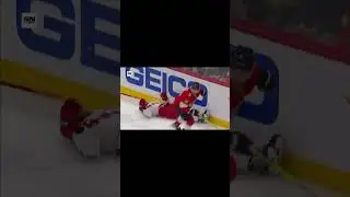 Sam Bennet Sends Jaccob Slavin To The Dressing Room
