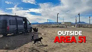 Vanlife Camping Outside Area 51
