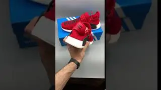 Adidas NMD Human Race Red красные с черной надписью
