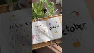 October spreads after the ink flip through 🌟 #shorts #bulletjournal #bujo