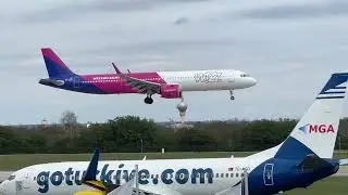 17 minutes of AWESOME Plane Spotting at Budapest Airport