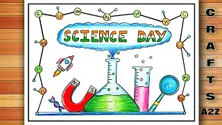 National Science Day Drawing | Science Day Poster | Viksit Bharat Drawing | Viksit Bharat Poster