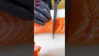 Knife Skills - Professional video fish cutting skills sashimi and sushi food #video #skills #fish