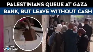Gaza News | Palestinians Queue At Reopened Gaza Bank, Leave Disappointed By Cash Shortage
