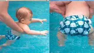 🤩Swim Diapers 2pcs Baby & Toddler Snap One Size Adjustable Baby Boys' Swim Diapers🥰