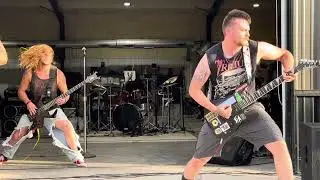 Bring Down the Sky/Drum Solo/Bar Fight- Oklahoma Blood @ Clean Auto Details, Warner. OK