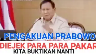 PENGAKUAN PRABOWO DIEJEK PARA PAKAR MBG , KITA BUKTIKAN NANTI 