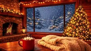 Winter Home Fireplace Jazz ❄️ Soft Focus Ambience for Deep Work