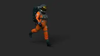 Astronaut Low-poly 3D model