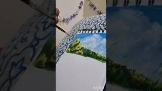 relaxing flower painting 🖌️🎨🖌️🎨#relaxingart #painting #weather #music #artist