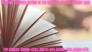 Reading Tougher Action In The Market-All Days Arent Easy -Top Gainers-$WNW+639%,$NXTD+88%,$AEMD+35%