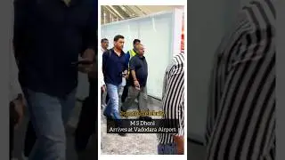 M S Dhoni at Vadodara Airport #msdhoni #dhoni #msd #cricket #viral