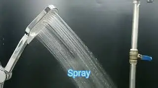 New Design Square Waterfall Button Switch Shower Head with 3 Settings with Easy Cleaning Shower
