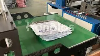DHL express bag making machine with a documents pocket