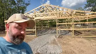 Unfortunately The Amish Family Won't Be Back Working On The Pole Barn...